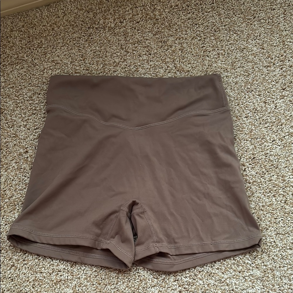 Women's Brown High-Waisted Shorts